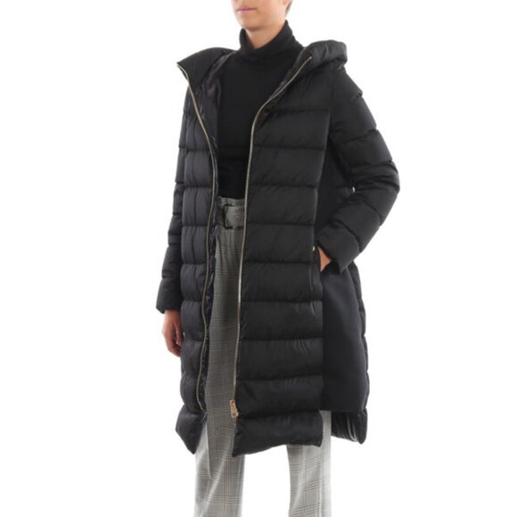 Herno Polar-Tech Collection Water Repellent Hooded Padded Black Coat 2 US/38 EU - Picture 3 of 15